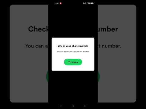 Not able to login with phone number on Spotify account