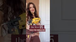 the FIRST 5 POWER TOOLS TO GET (full guide in the description) // #diy #homedecor #homerenovation