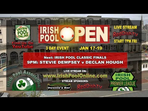 IRISH POOL CLASSIC FINAL 2020 (Sat 9pm) Eightball Pool - Bridge House Hotel, Tullamore