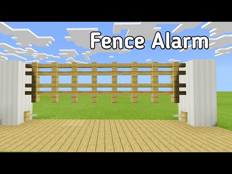 Fire Morty - ⚒ Minecraft: Simple Redstone Build Hacks (Fence Alarm) Trailer #Shorts