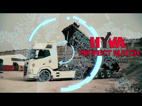 HYVA PERFECT MATCH in France - BENNES MARREL and DAF TRUCKS