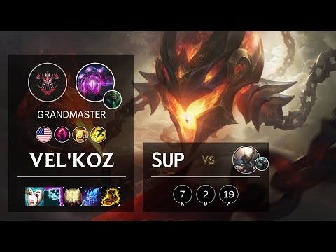 Vel'Koz Support vs Pantheon - NA Grandmaster Patch 10.19