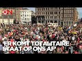 Demonstratie tegen Great Reset: 'Er komt een enorme totalitaire staat op ons af'