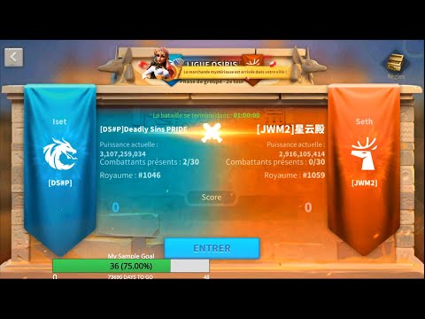 DSP VS JWM² Osiris League Rise of kingdoms