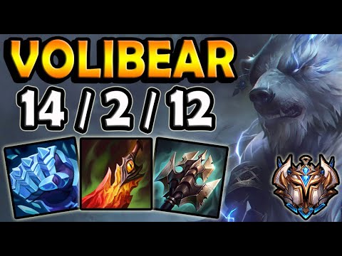VOLIBEAR vs AKALI [ TOP ] Lol NA Challenger  ✅