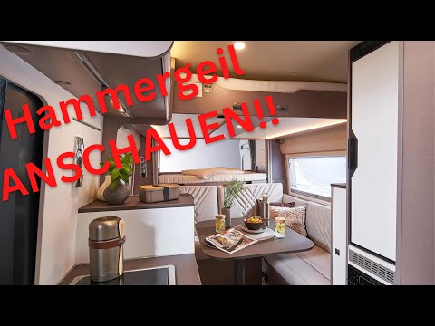 BEST 6.40m BASE PLAN in the Bürstner Eliseo C 644 | Drop-down bed motorhome | Panel van 2023