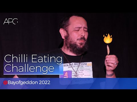 ARMAGEDDON EXPO 2022 Bayofgeddon - Chilli Eating Challenge [#APGLive]