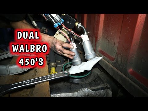 DUAL WALBRO 450 FUEL PUMPS!!! TURBO LS SWAPPED RANGER!!!