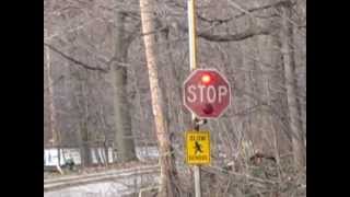 preview picture of video 'The only flashing Stop Sign in East Cleveland OH - 4/12/2015'