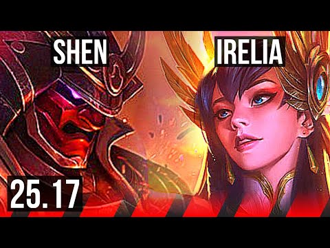 SHEN vs IRELIA (TOP) | 6 solo kills, 7/2/13 | EUNE Master | 25.17