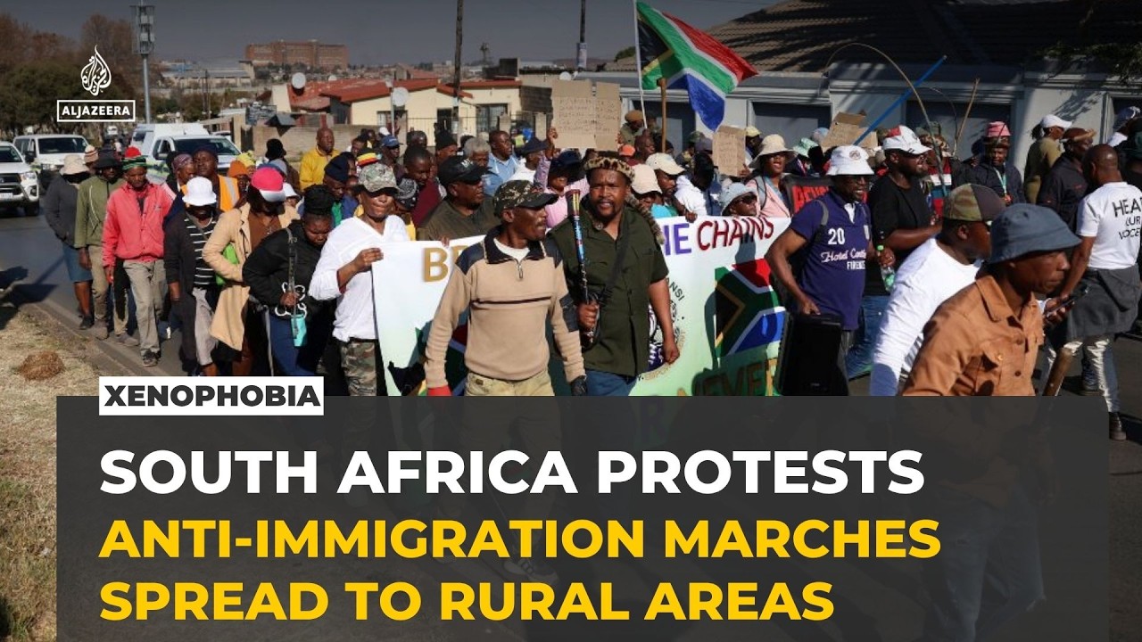 South Africa's anti-immigration marches spread as protesters demand action on migrants