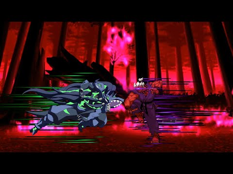 Shin Akuma Vs Susano'o - Street Fighter X BlazBlue