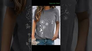 Dokotoo Women's Casual Crew Neck Basic Short Sleeve T-Shirt 