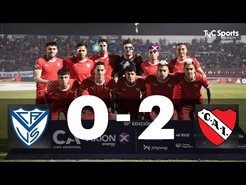 Video: Independiente fue muy superior a Vélez y avanzó a cuartos de final