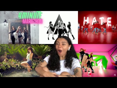 FIRST TIME REACTING TO 4MINUTE! Hate/Crazy/Is It Poppin'/What's Your Name?/Volume Up MV | REACTION!!