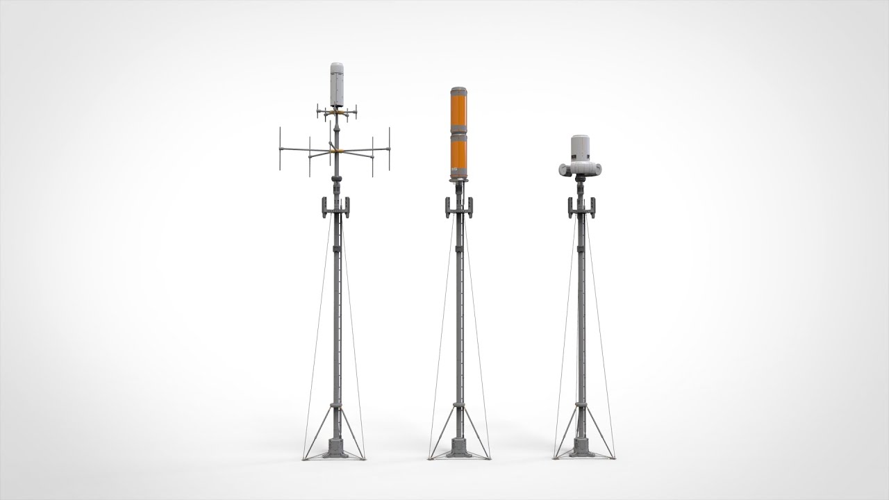 Science-Fiction-Mast 6 3D Modell