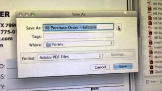 Blank Form PDF Attachment Problem in Mail Mac OS X Mavericks