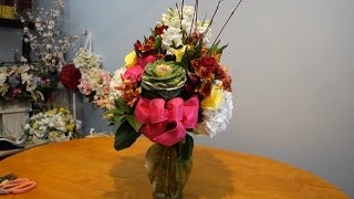How to arrange mix flowers In a vase