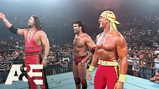 WWE Legends: Hulk Hogan Turns Heel and Joins nWo | A&E video thumbnail