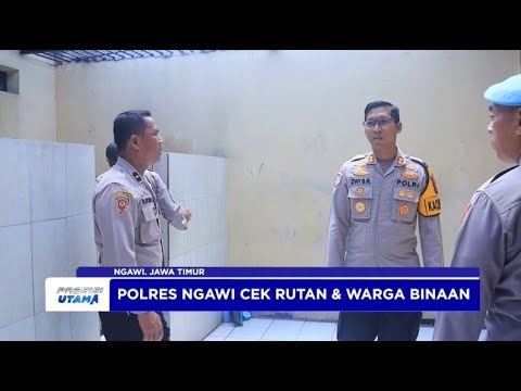 KAPOLRES NGAWI CEK RUMAH TAHANAN