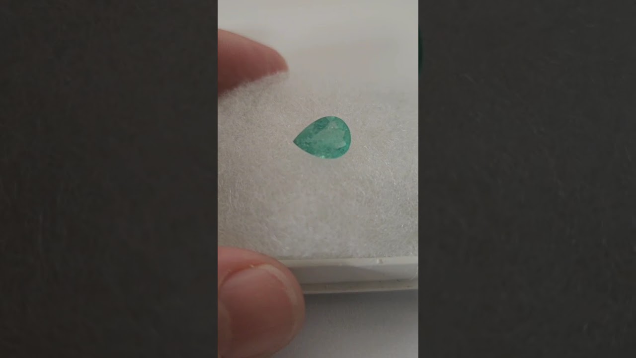 Esmeralda Lapidada em Gota 7.0x10.0mm – 1.63cts por R$900