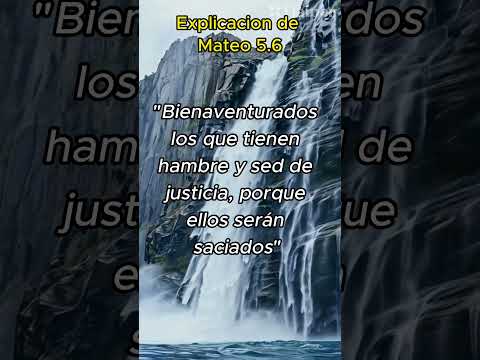 Explicación de Mateo 5:6 #dios #justicia #bienaventuranzas #jesus #sed