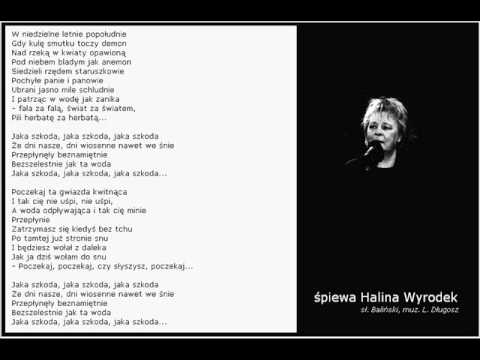 Jaka szkoda   wyk  Halina Wyrodek