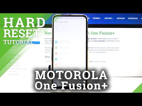 How to Hard Reset MOTOROLA One Fusion+ - Restore Defaults