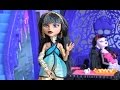 Видео с куклами серия 3 Монстер Хай, кукла Клео Де Нил готовит мороженое из Плей ...