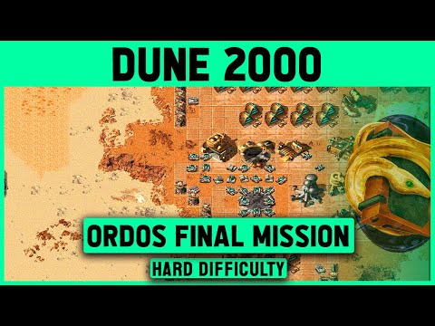 Dune 2000 - Ordos Final Mission 9 (Left Map) - Hard Difficulty - 1080p