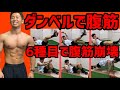 【筋肉痛確定】ダンベルを使った腹筋トレーニング6種目のHIIT