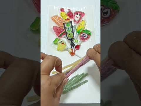 candies#  ASMR"#.Bebeto# Sour #Sticks #chocolate ##asmrvideosmakeup  #fillingplatter #supermario#