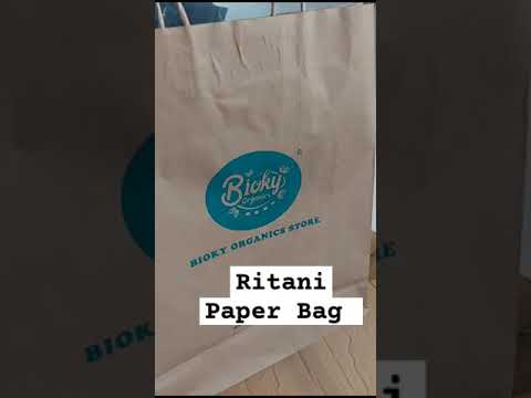 Food parcel paper bags with handles
