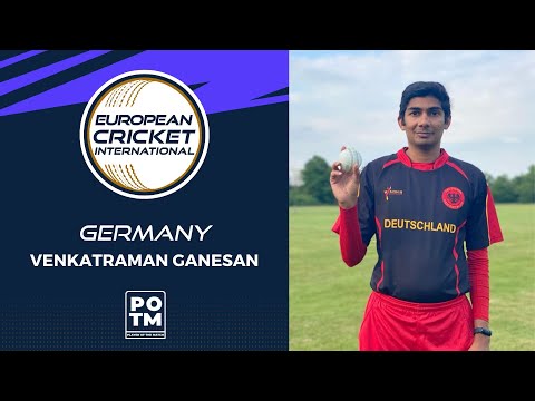 POTM: V.Ganesan - GER vs SWE| Highlights | ECI Germany T20I Tri-Series, Krefeld Day 1 | ECI22.026