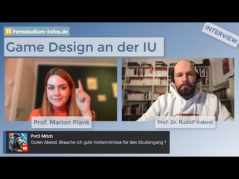 Game Design an der IU Internationale Hochschule | Expertentalk mit Marion Plank und Rudolf Inderst