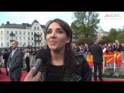 Interview Natália Kelly (Austria) at the Eurovision 2013 opening reception in Malmö