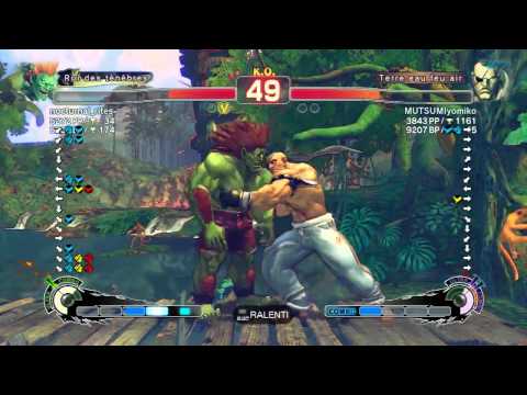 SSF4-AE: nocturnal_rites- [Blanka] vs MUTSUMIyomiko [Sagat]