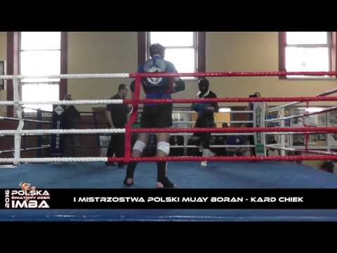 Finał - Oskar Walluszkowski vs Kamil Dzierżawski Muay Boran Kard Chiek Klasa C Junior 05.03.2016