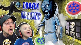 GRANNY gets FROZEN!  Oh Snap! Freeze Trap!  FGTEEV Feeds Crow Granny&#39;s Head