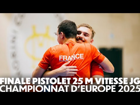 Finale Pistolet 25 m vitesse Juniors garçon - Championnat d'Europe 2025 - CNTS