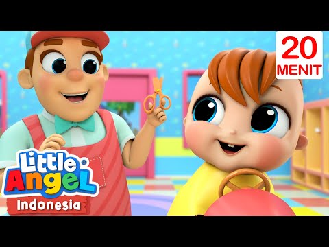 Potong Rambut Pertama Bayi John✂️ | Little Angel Bahasa Indonesia | Kartun dan Lagu Anak