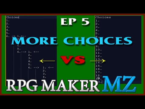 RPG MAKER MZ - EP 5:  MORE CHOICES!