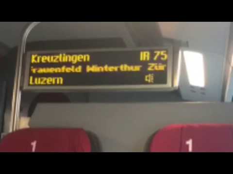 SBB Ansage IR75 Richtung Luzern in Konstanz