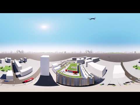 Twinmotion 360 Video of Residential block development in London, modelled in Revit