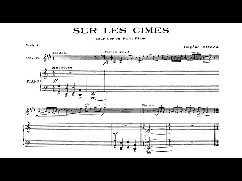 [Score] Eugène Bozza - Sur les Cimes (for horn and piano)
