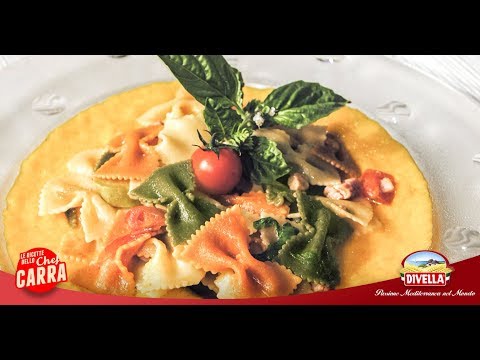 Ricetta Farfalle tricolore alle verdure dello Chef Carra | Divella