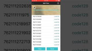 Starbucks Split View Label Barcode Scan Test