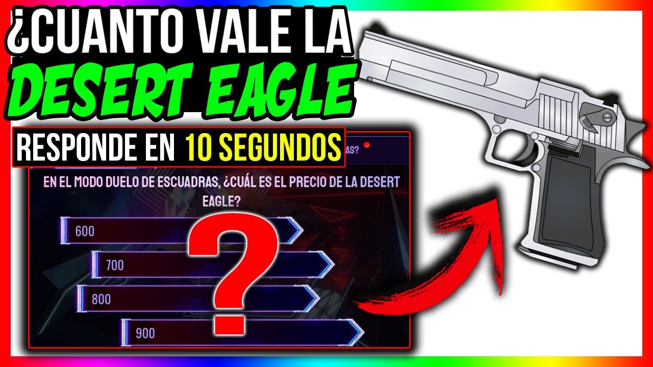 ✅¿CUÁL es el PRECIO de la DESERT EAGLE FREE FIRE✅EN EL MODO DUELO DE ESCUADRAS🤔QUIZ DE ANIVERSARIO