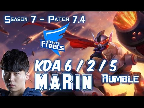 AFs MaRin RUMBLE vs KENNEN Top - Patch 7.4 KR Ranked