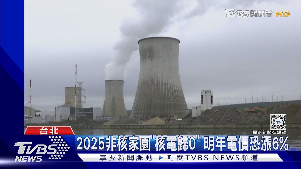 2025非核家園「核電歸0」 明年電價恐漲6%